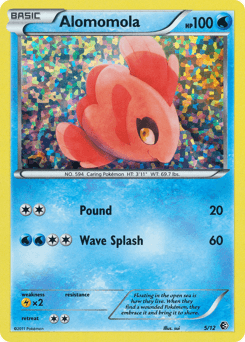 Alomomola card in English