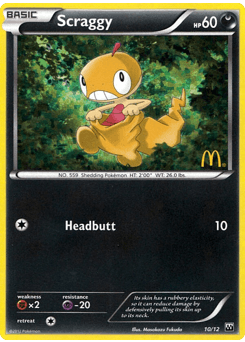 Scraggy card in English