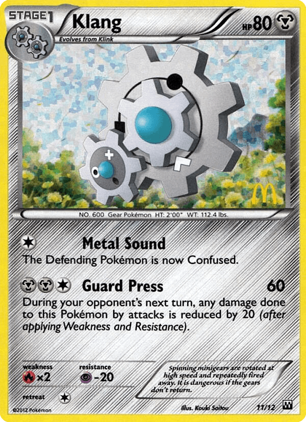 Klang card in English