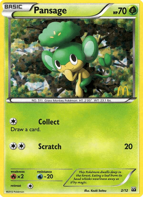 Pansage card in English
