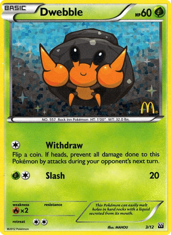 Dwebble card in English