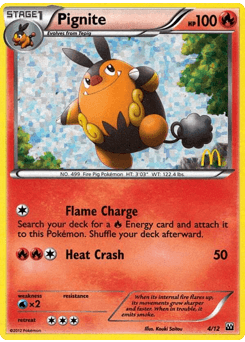 Pignite card in English