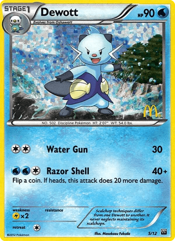Dewott card in English