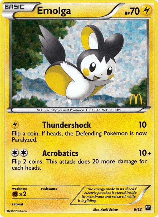 Emolga card in English