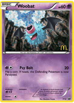 Woobat card in English
