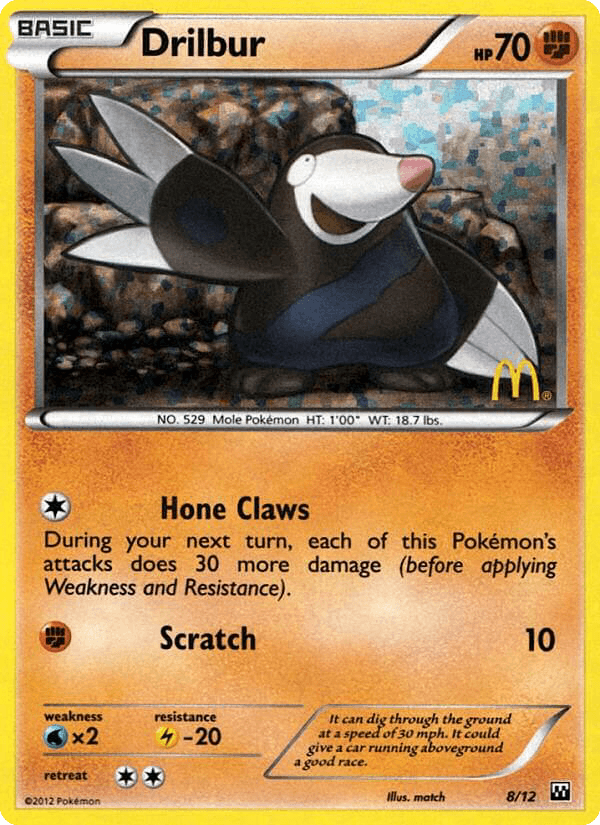 Drilbur card in English