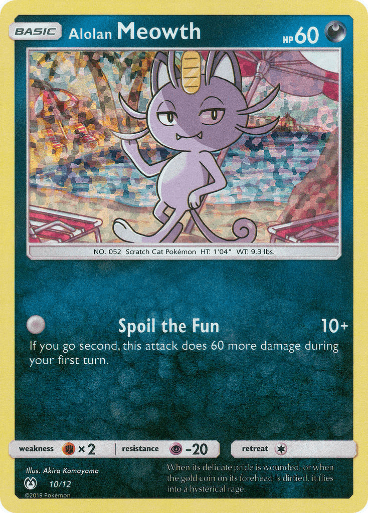Alolan Meowth card in English