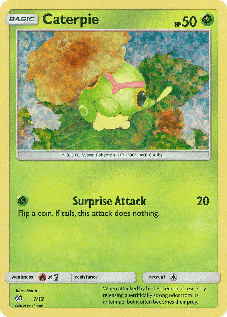 Caterpie card in English