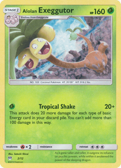 Alolan Exeggutor card in English