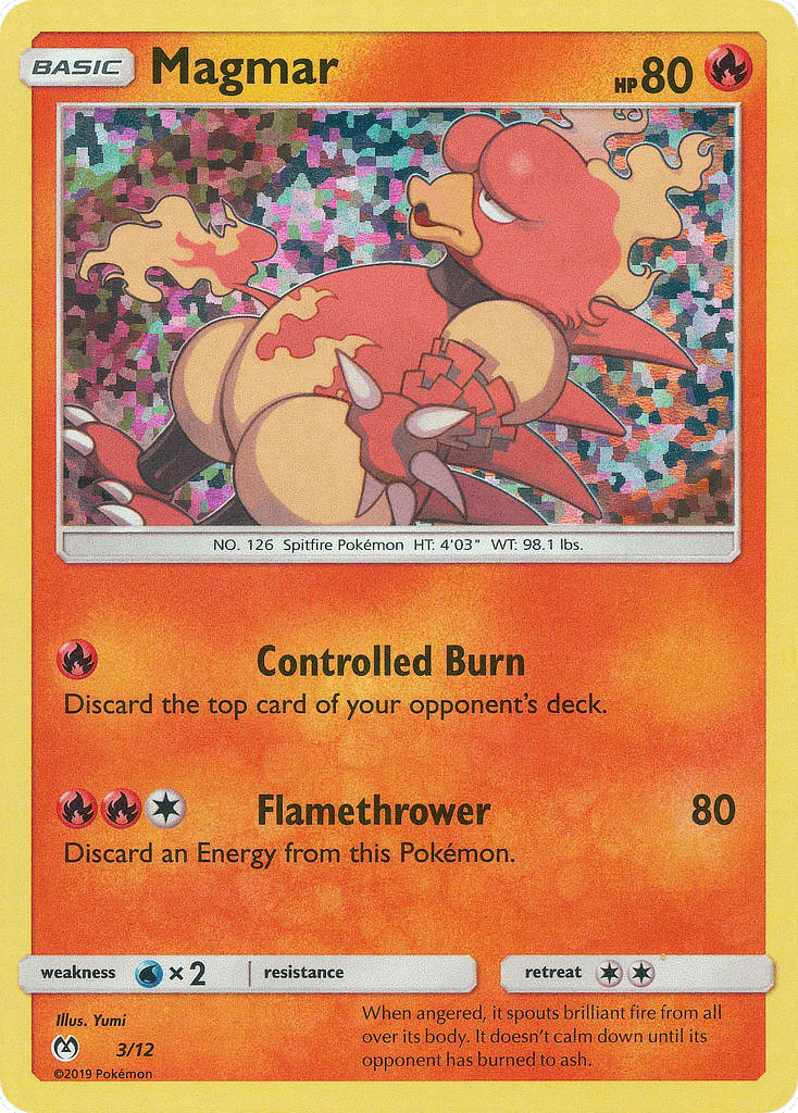 Magmar card in English