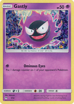 Gastly card in English