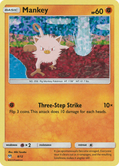 Mankey card in English