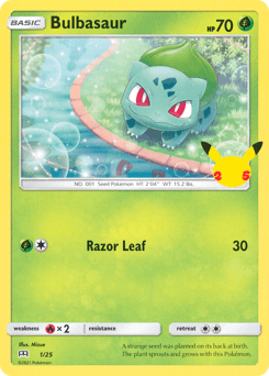 Bulbasaur card in English