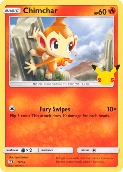 Chimchar card in English