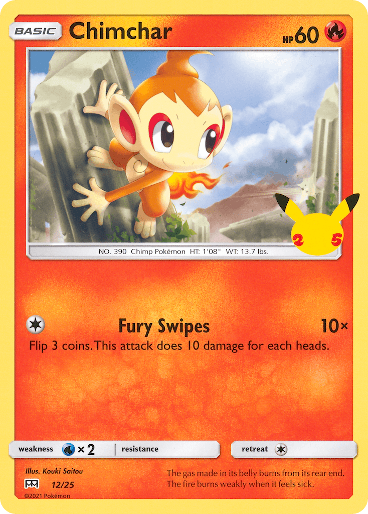 Chimchar card in English