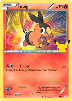 Tepig card in English