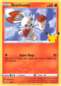 Scorbunny card in English