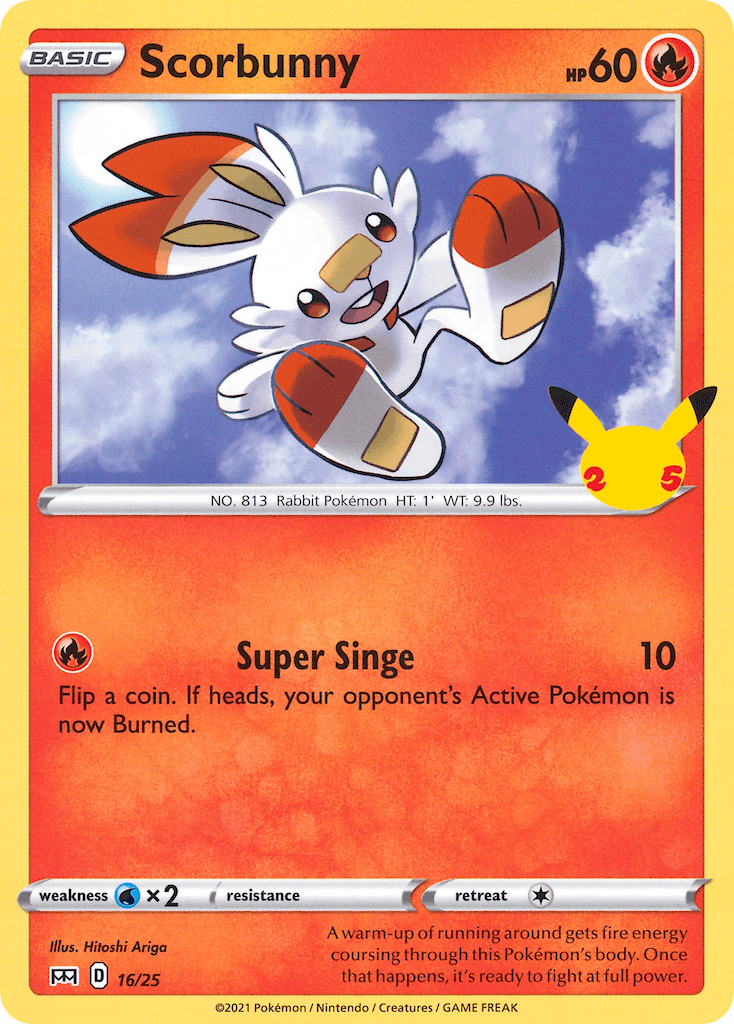 Scorbunny card in English