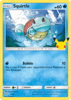 Squirtle card in English