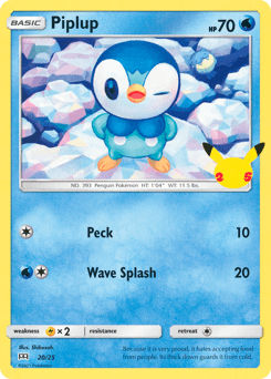 Piplup card in English