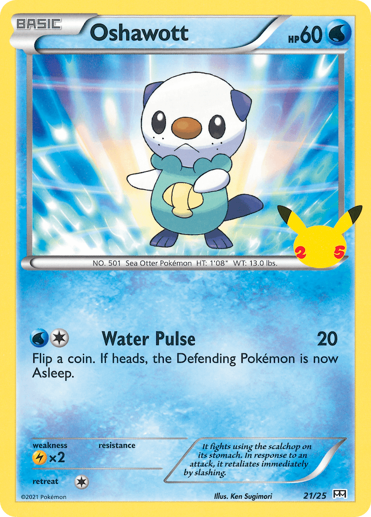 Oshawott card in English