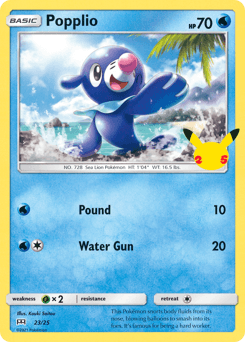 Popplio card in English