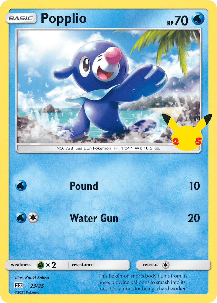 Popplio card in English