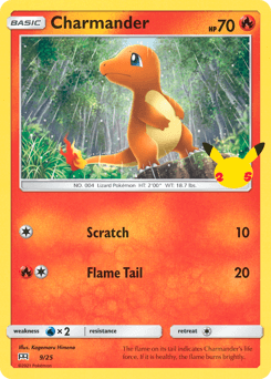 Charmander card in English