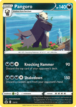 Pangoro card in English