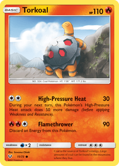Torkoal card in English
