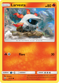Larvesta card in English