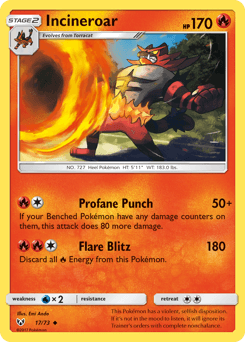 Incineroar card in English