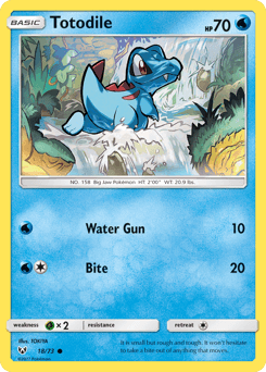 Totodile card in English