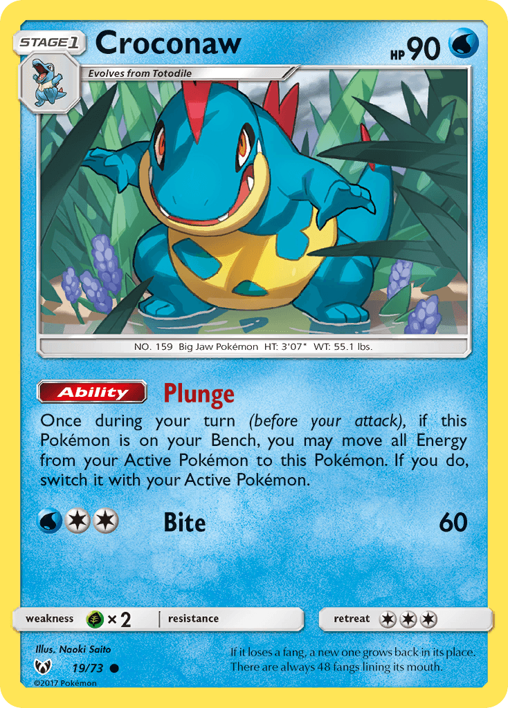 Croconaw card in English