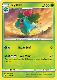 Ivysaur card in English