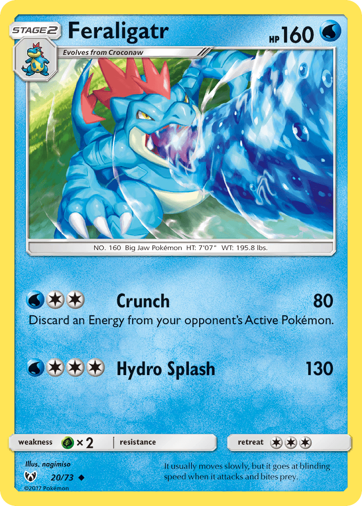 Feraligatr card in English