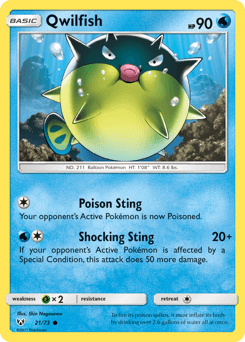 Qwilfish card in English