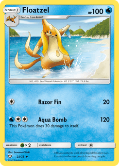 Floatzel card in English