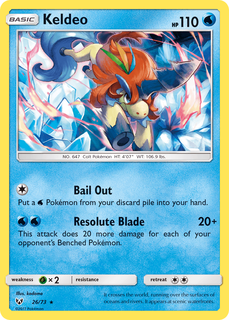 Keldeo card in English