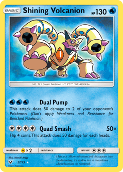 Shining Volcanion card in English