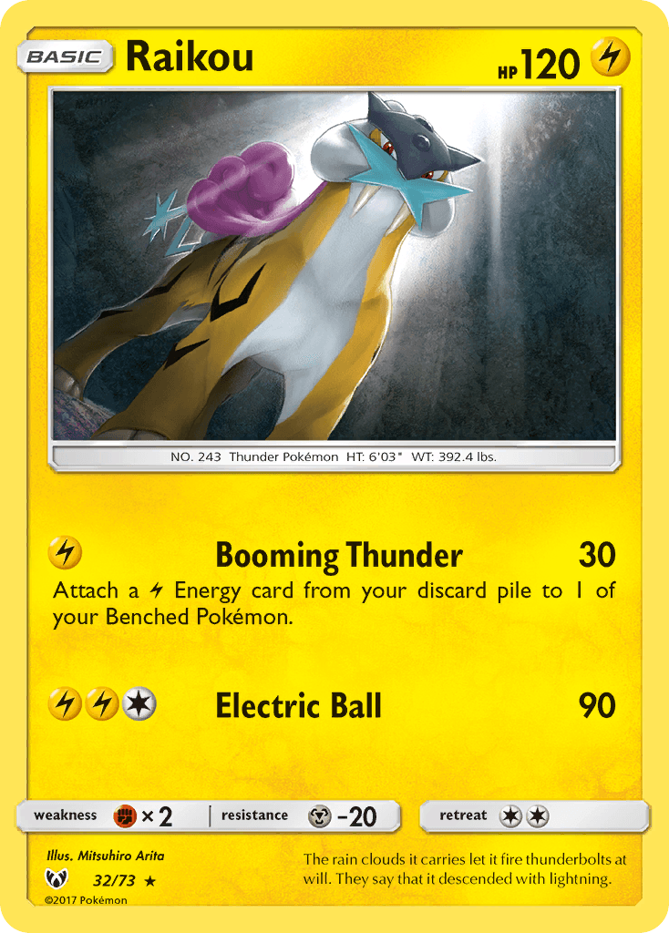 Raikou card in English