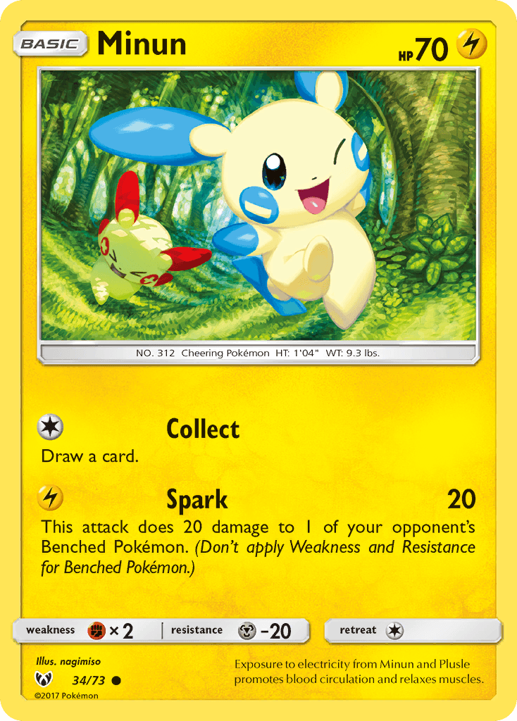 Minun card in English