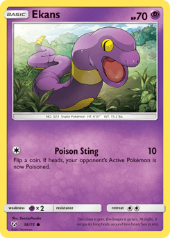 Ekans card in English