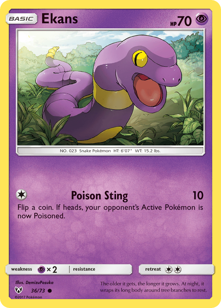 Ekans card in English