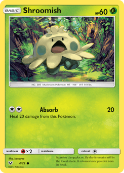 Shroomish card in English