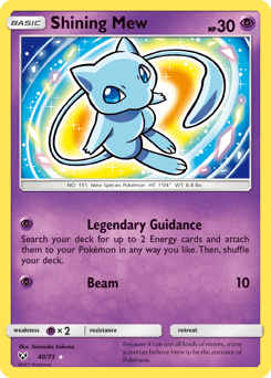 Shining Mew card in English