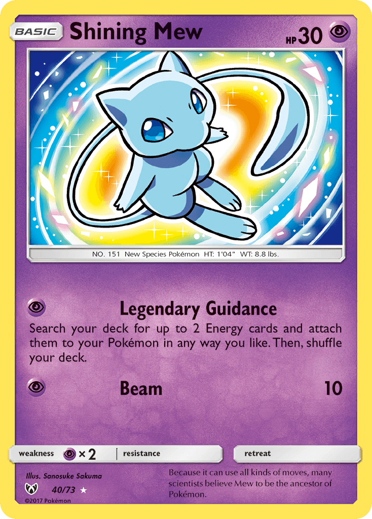 Shining Mew card in English