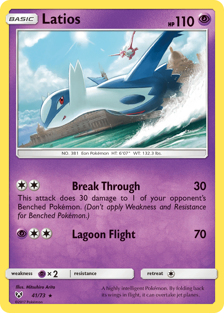 Latios card in English