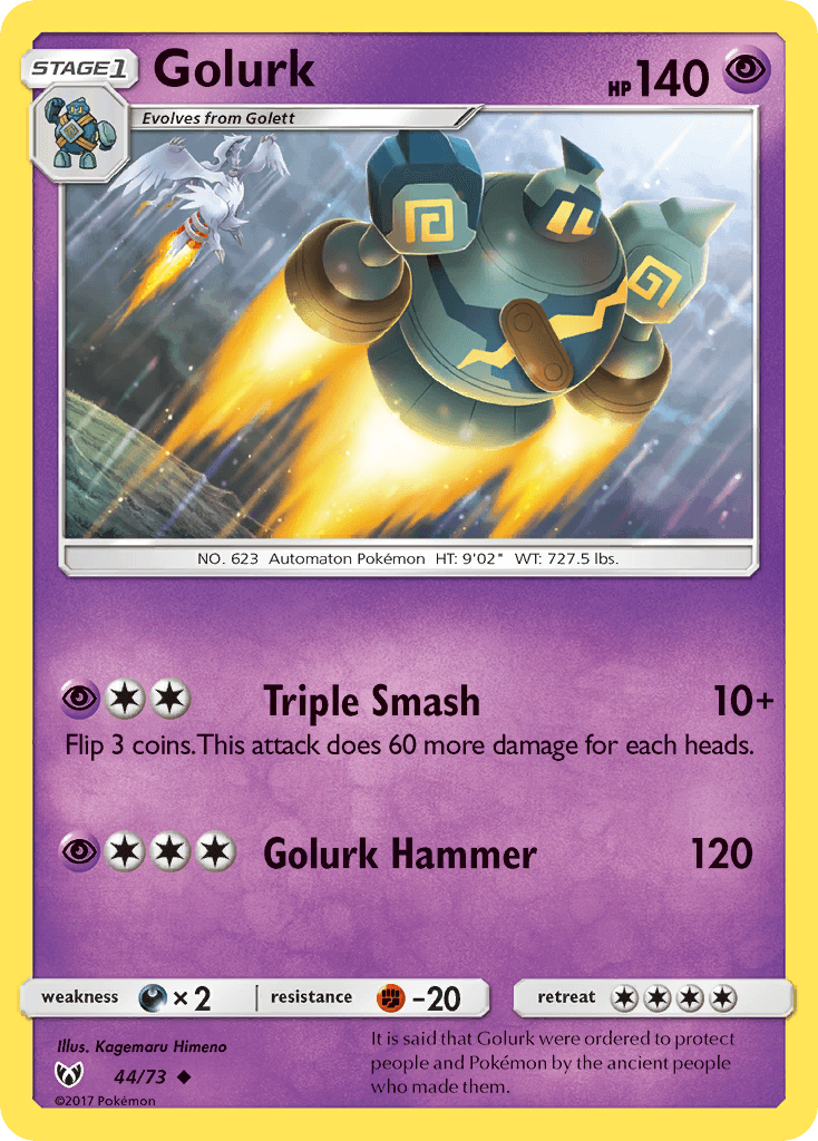 Golurk card in English