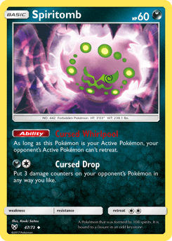 Spiritomb card in English